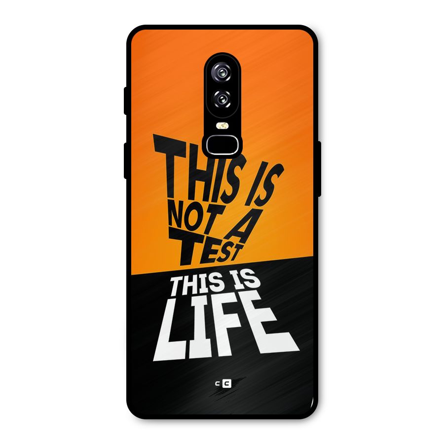 Test Life Metal Back Case for OnePlus 6
