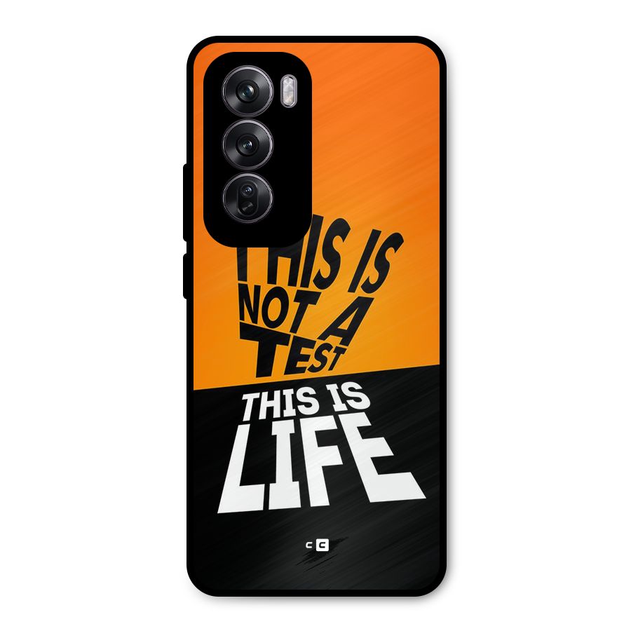 Test Life Metal Back Case for Oppo Reno12 Pro