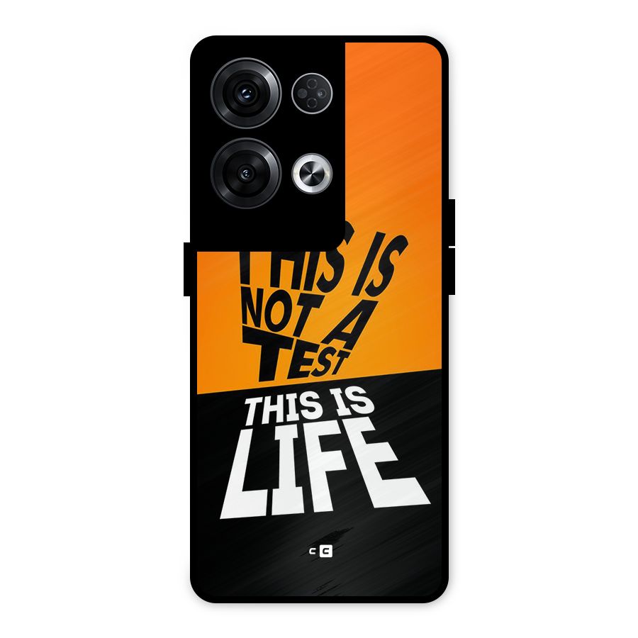 Test Life Metal Back Case for Oppo Reno8 Pro 5G