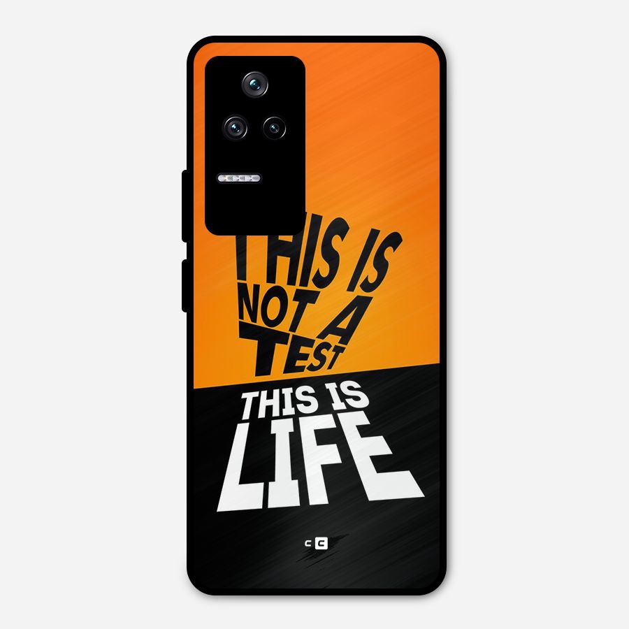 Test Life Metal Back Case for Poco F4 5G
