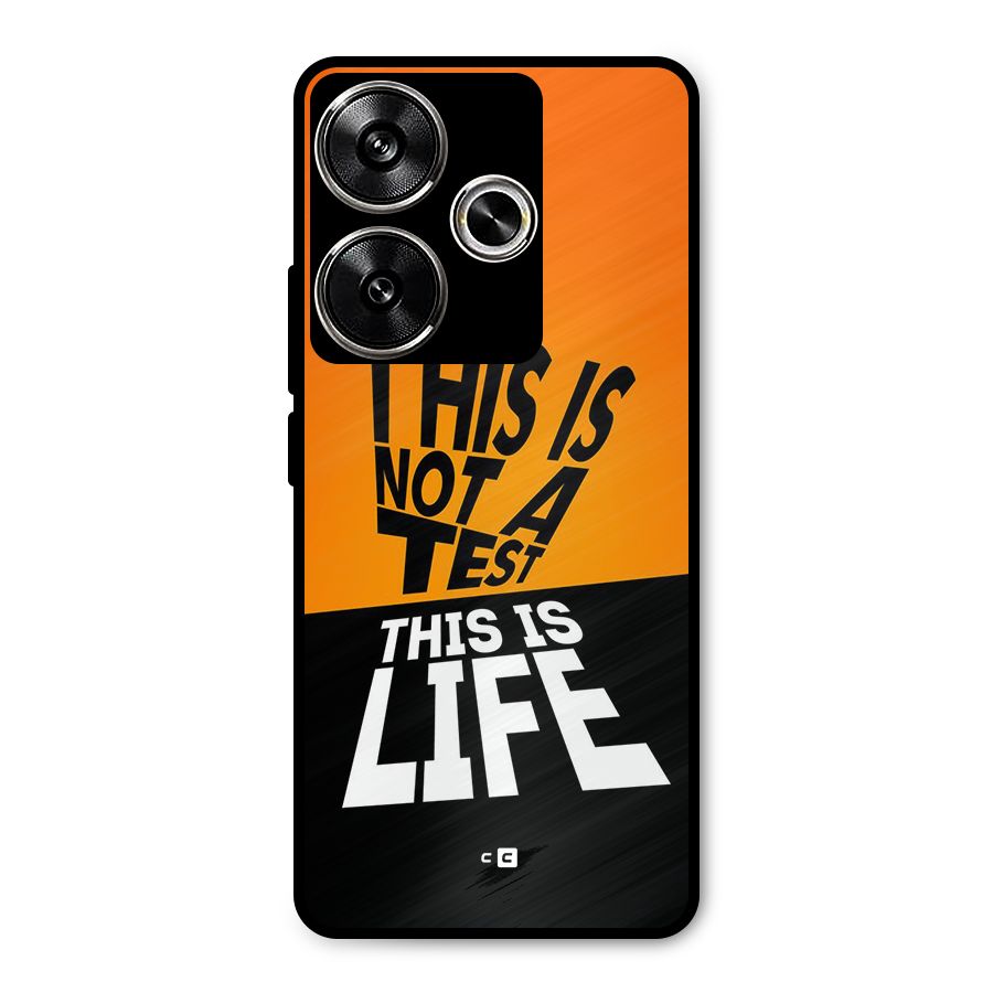 Test Life Metal Back Case for Poco F6