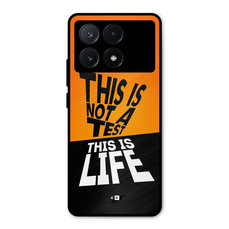 Test Life Metal Back Case for Poco X6 Pro