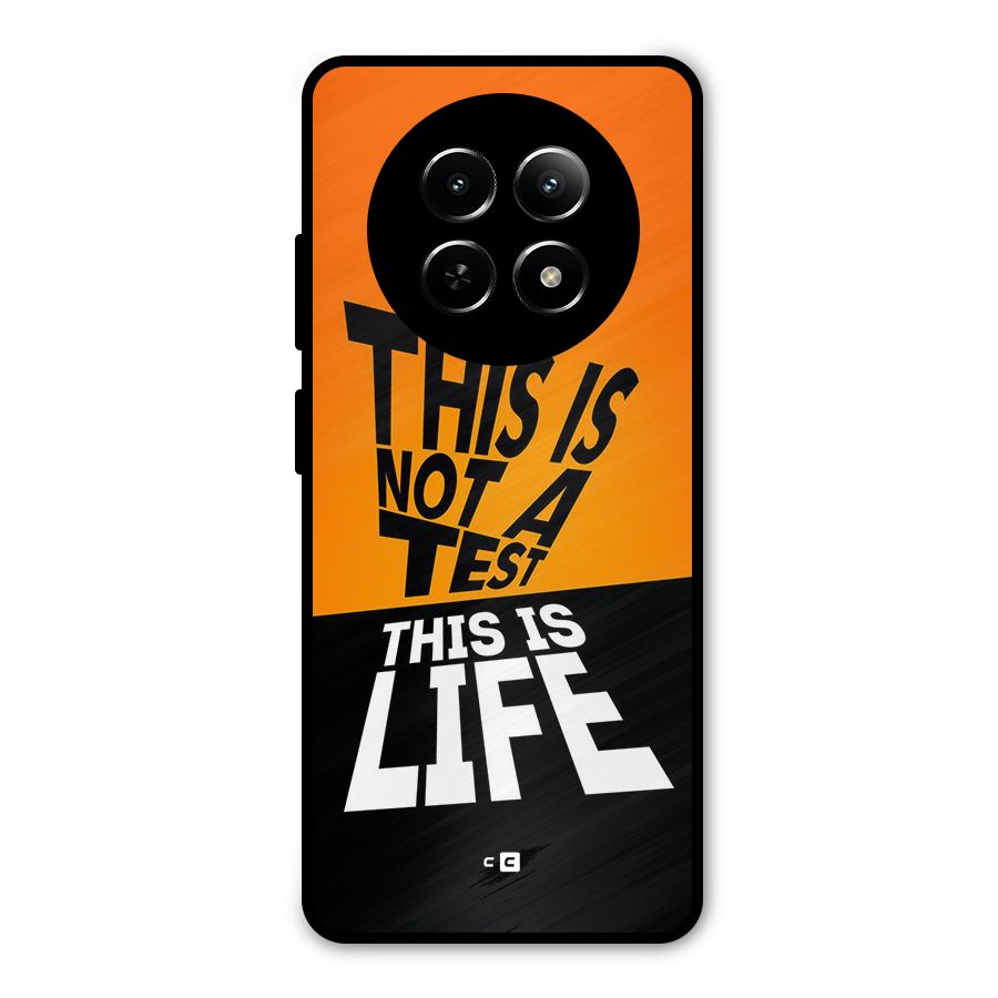 Test Life Metal Back Case for Realme 12x 5G