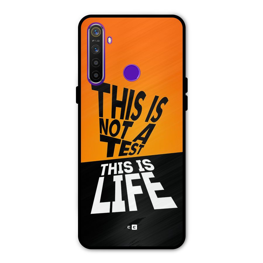 Test Life Metal Back Case for Realme 5