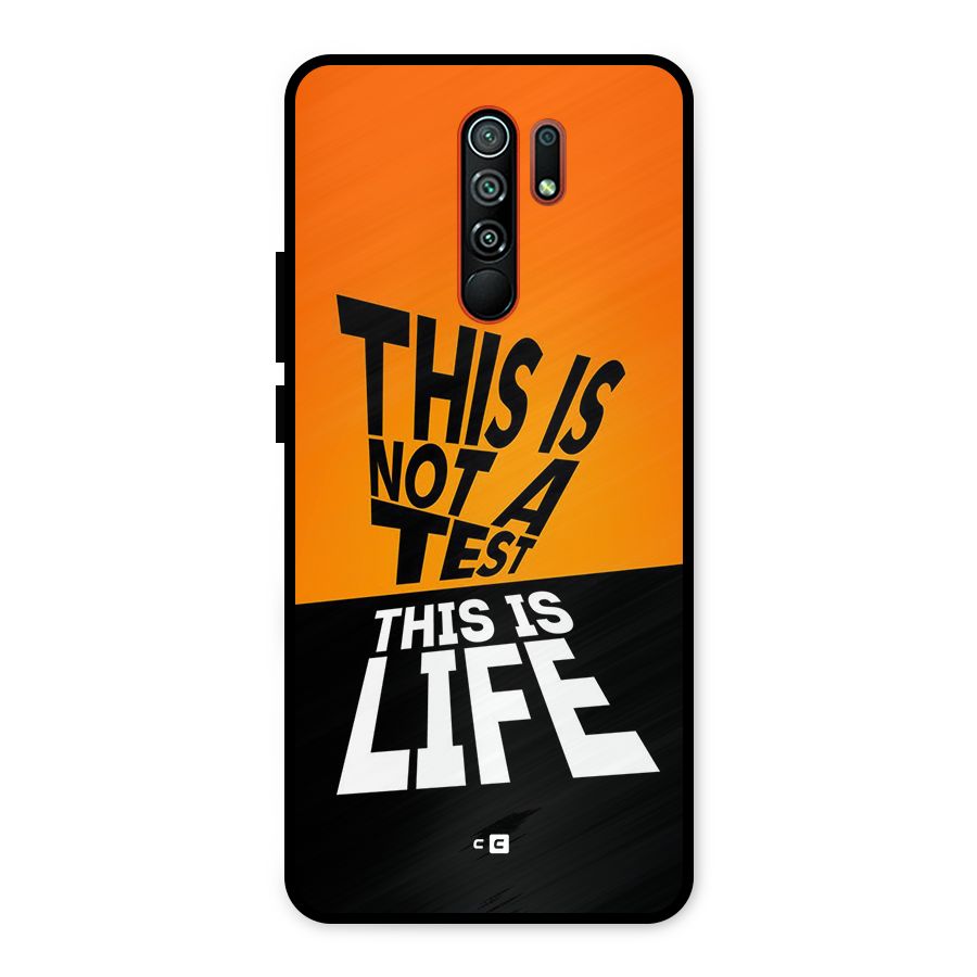 Test Life Metal Back Case for Redmi 9 Prime