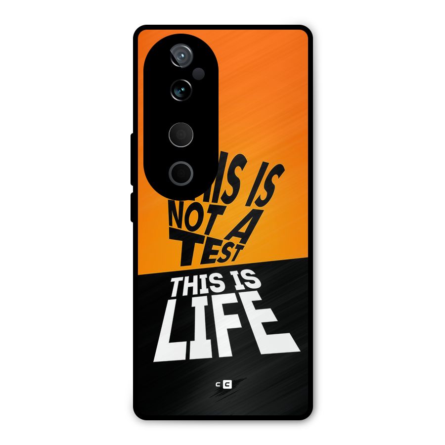 Test Life Metal Back Case for Vivo T3 Ultra