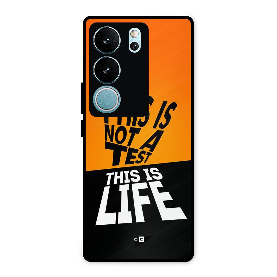 Test Life Metal Back Case for Vivo V29 Pro