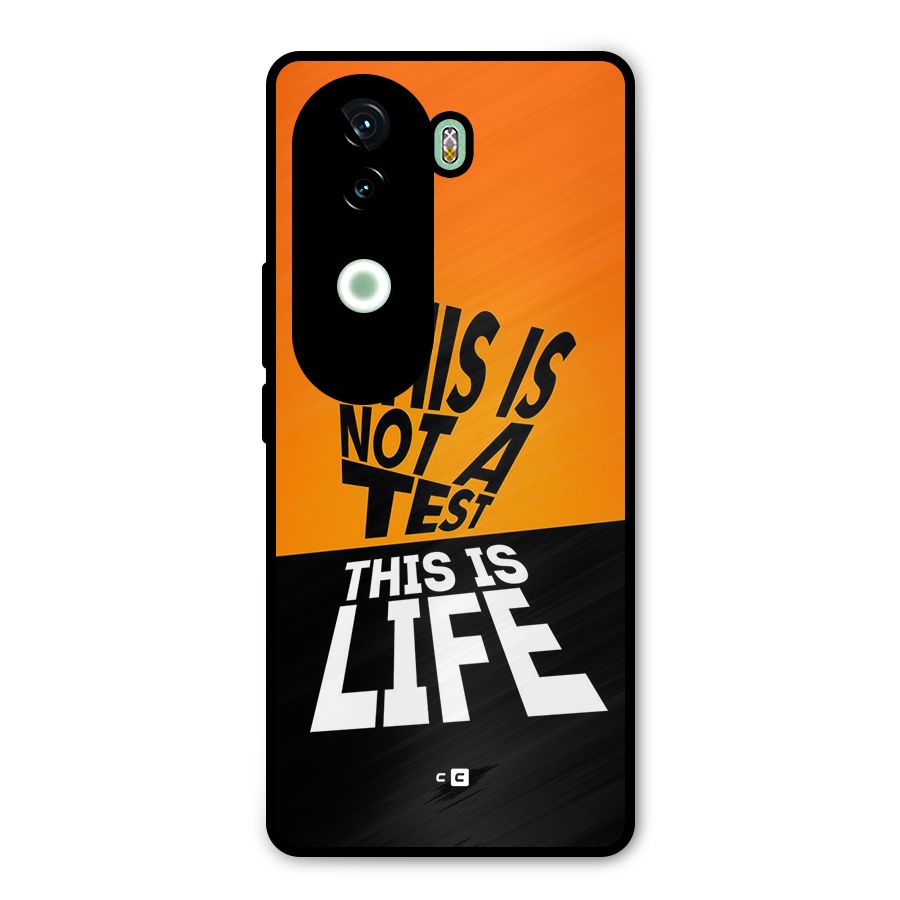 Test Life Metal Back Case for Vivo V40e