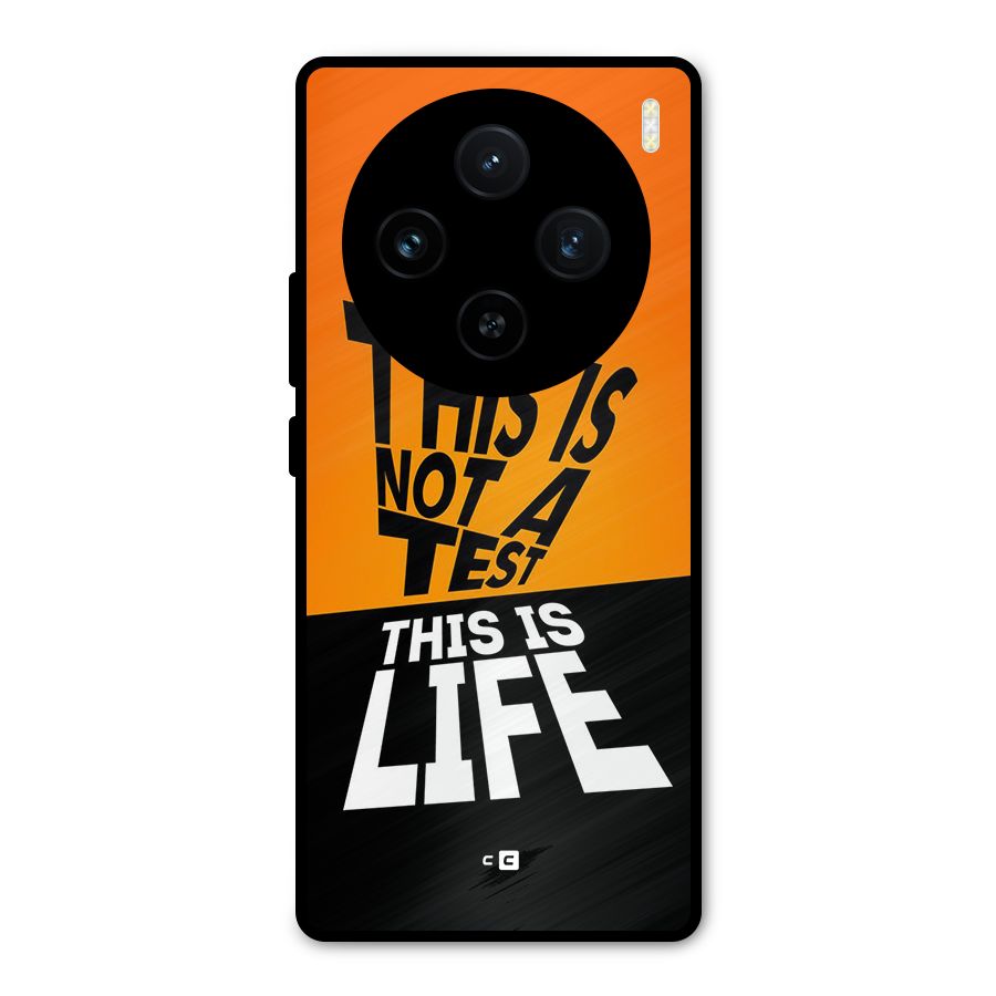 Test Life Metal Back Case for Vivo X100