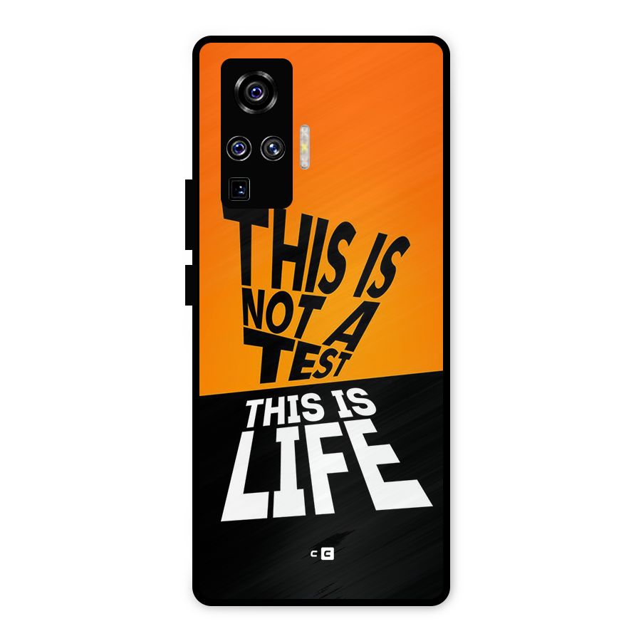 Test Life Metal Back Case for Vivo X50 Pro