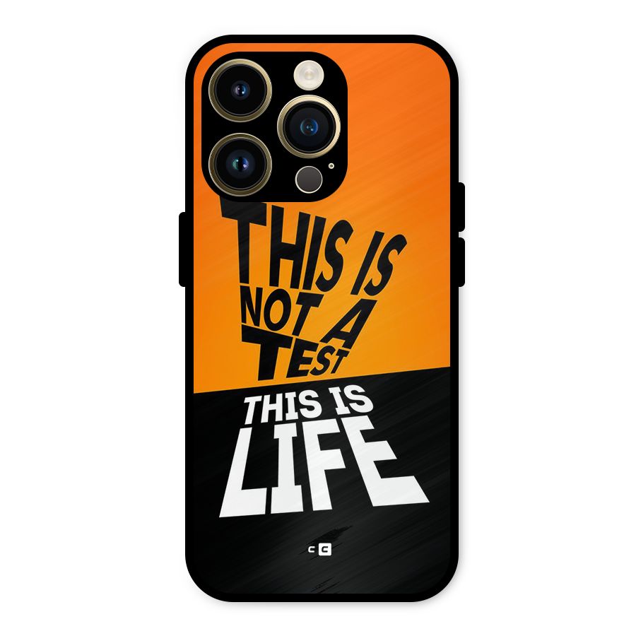 Test Life Metal Back Case for iPhone 14 Pro
