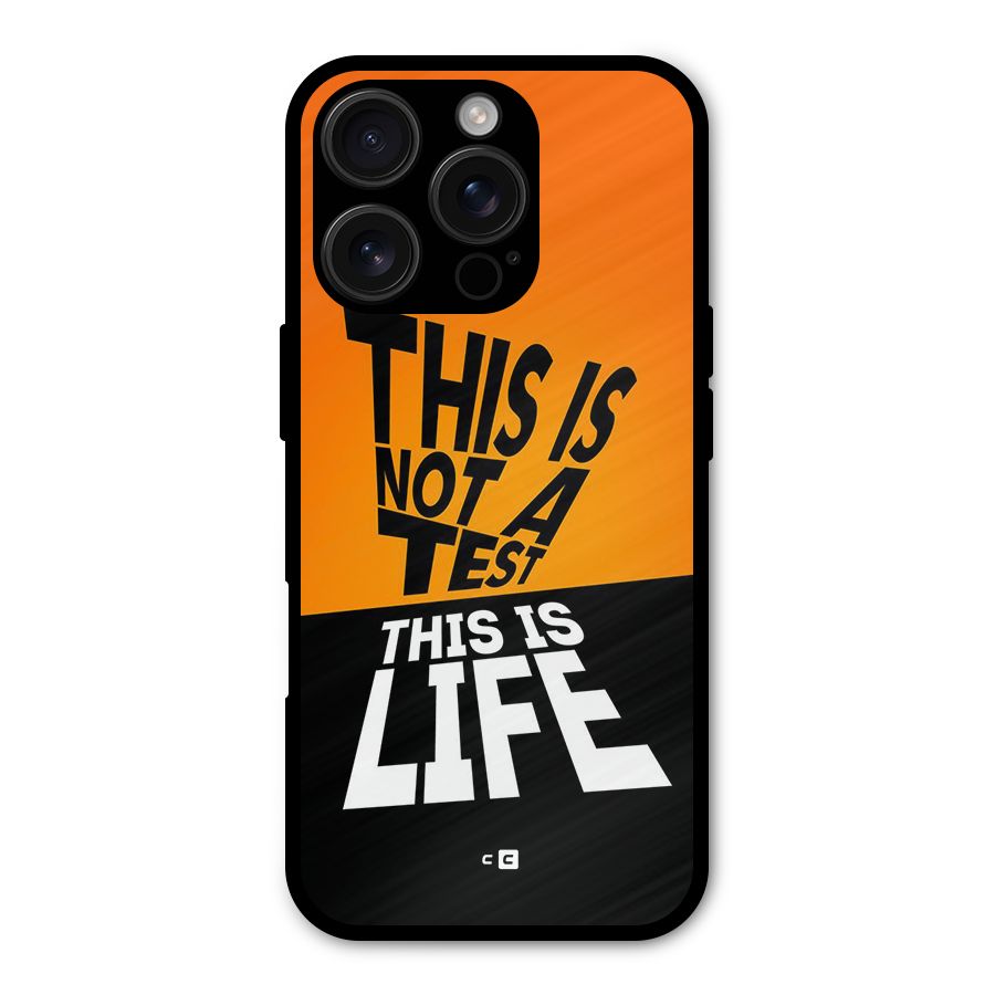Test Life Metal Back Case for iPhone 16 Pro