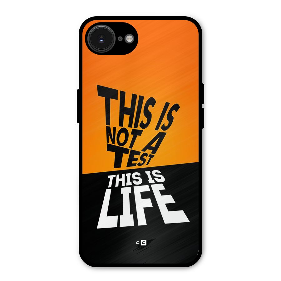 Test Life Metal Back Case for iPhone 16e
