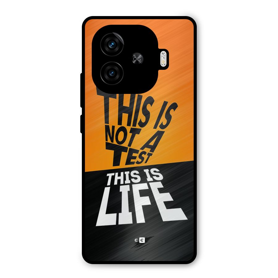 Test Life Metal Back Case for iQOO Z9 Turbo