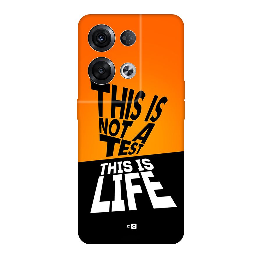 Test Life Original Polycarbonate Back Case for Oppo Reno8 Pro 5G
