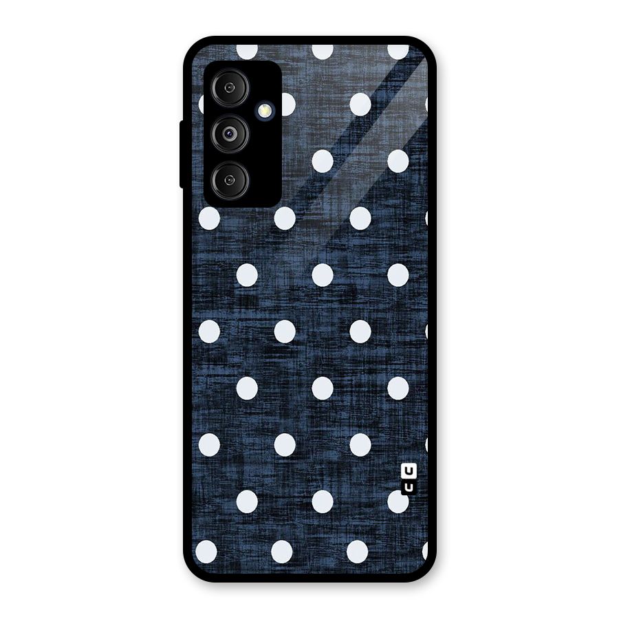 Textured Dots Glass Back Case for Galaxy M14 5G