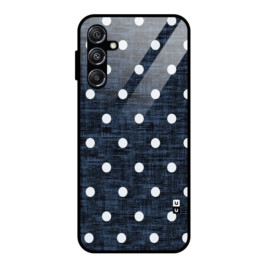 Textured Dots Glass Back Case for Galaxy M34 5G