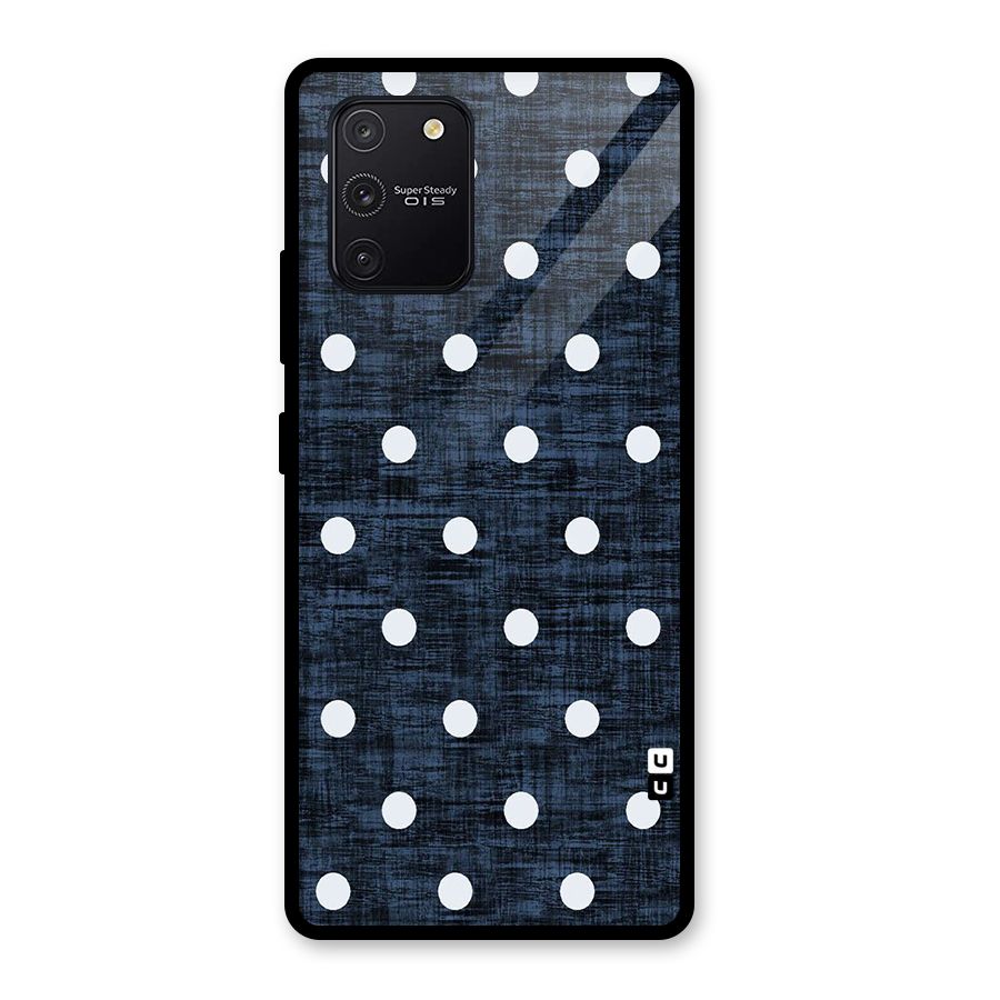 Textured Dots Glass Back Case for Galaxy S10 Lite