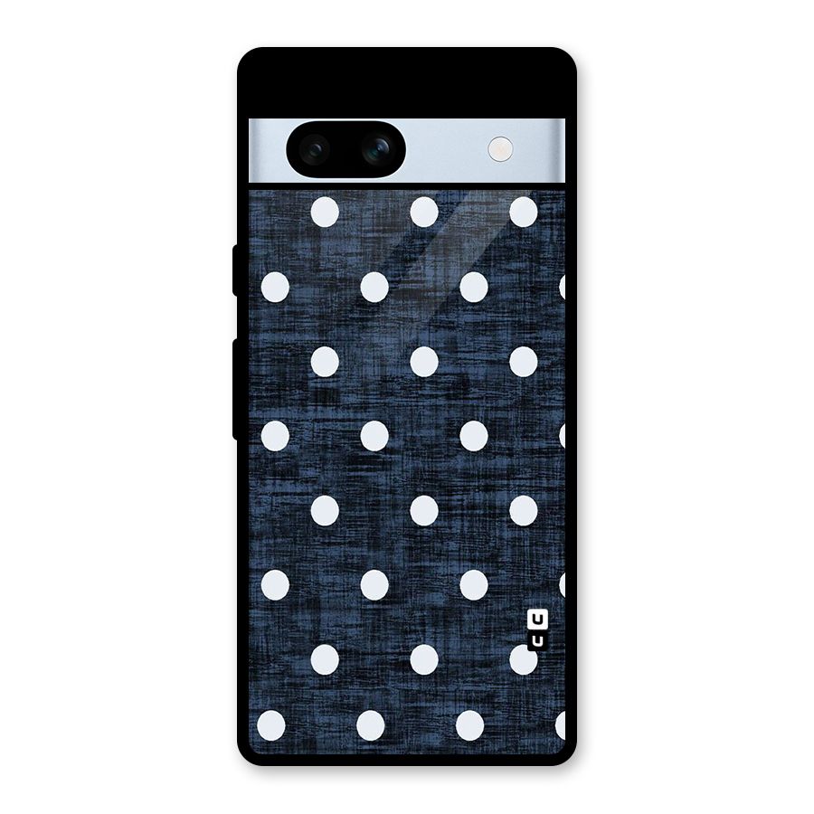 Textured Dots Glass Back Case for Google Pixel 7a