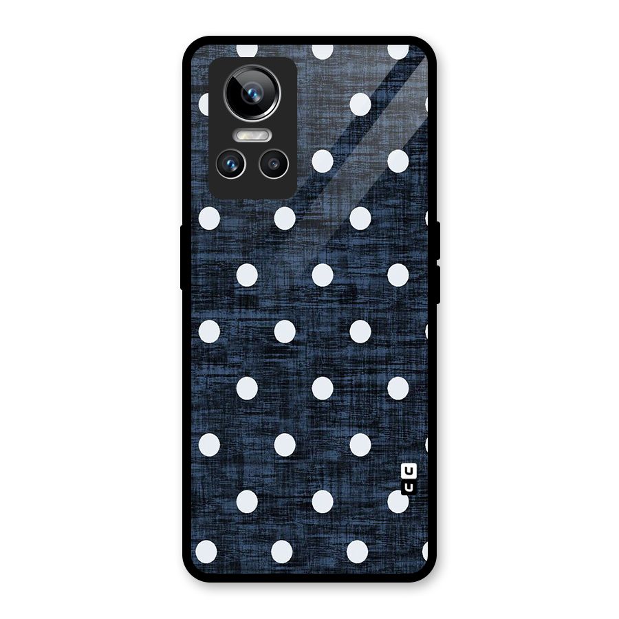Textured Dots Glass Back Case for Realme GT Neo 3