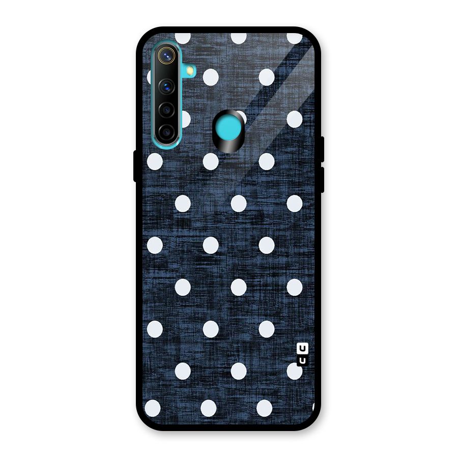Textured Dots Glass Back Case for Realme Narzo 10