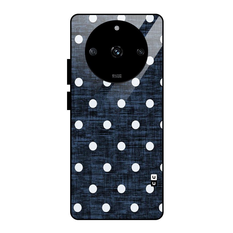 Textured Dots Glass Back Case for Realme Narzo 60 5G