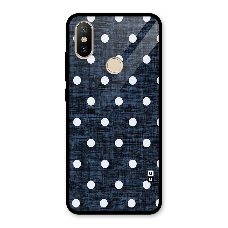 Textured Dots Glass Back Case for Redmi A2