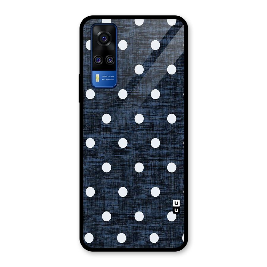 Textured Dots Glass Back Case for Vivo Y31