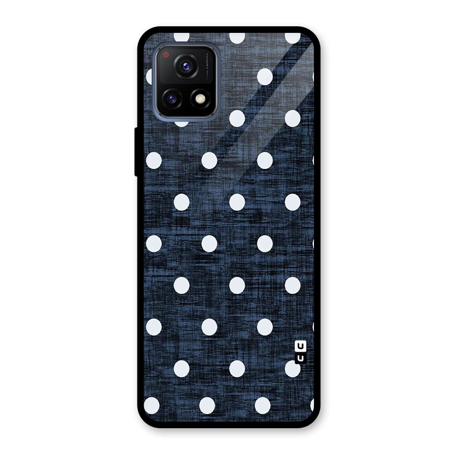 Textured Dots Glass Back Case for Vivo Y72 5G