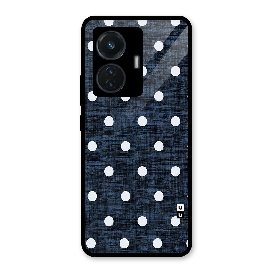 Textured Dots Glass Back Case for iQOO Z6 44W
