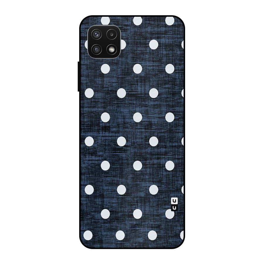Textured Dots Metal Back Case for Galaxy A22 5G