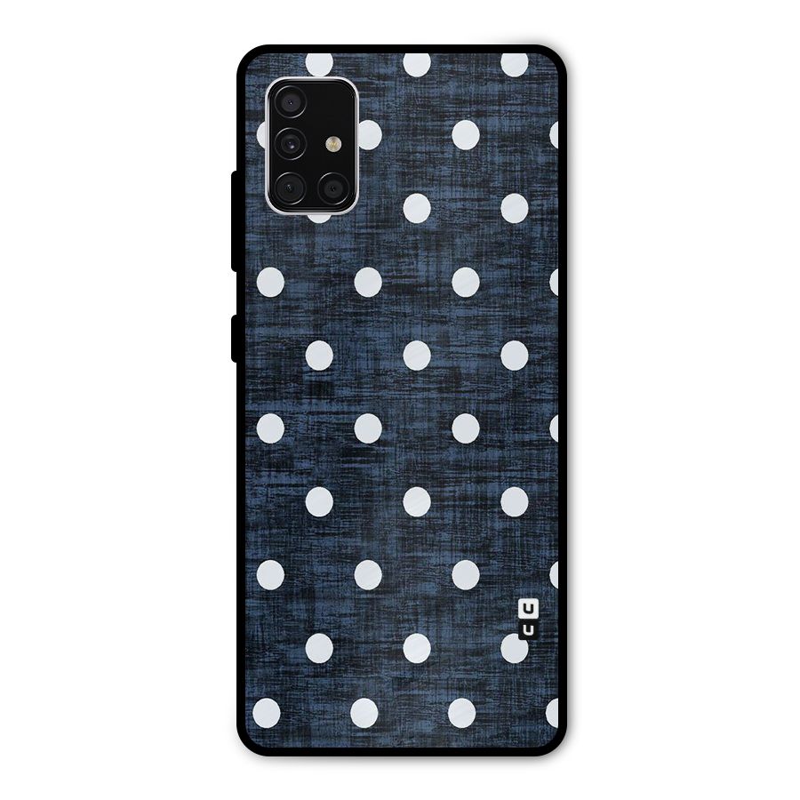 Textured Dots Metal Back Case for Galaxy A51