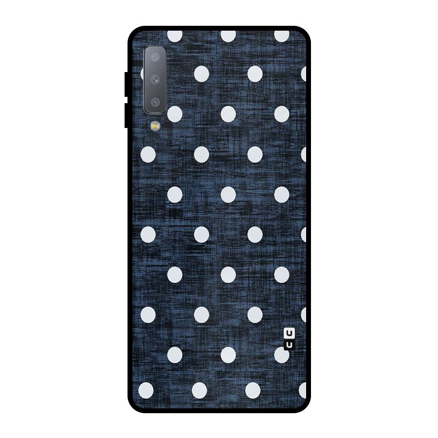 Textured Dots Metal Back Case for Galaxy A7 (2018)