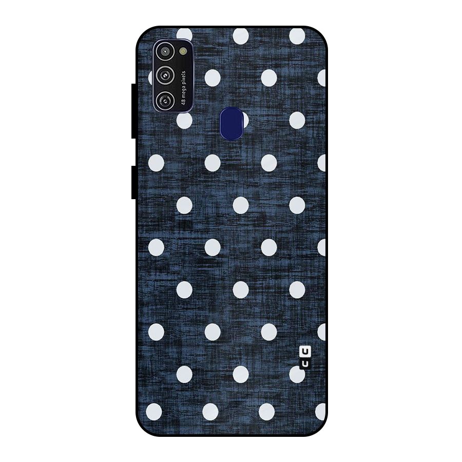 Textured Dots Metal Back Case for Galaxy M30s