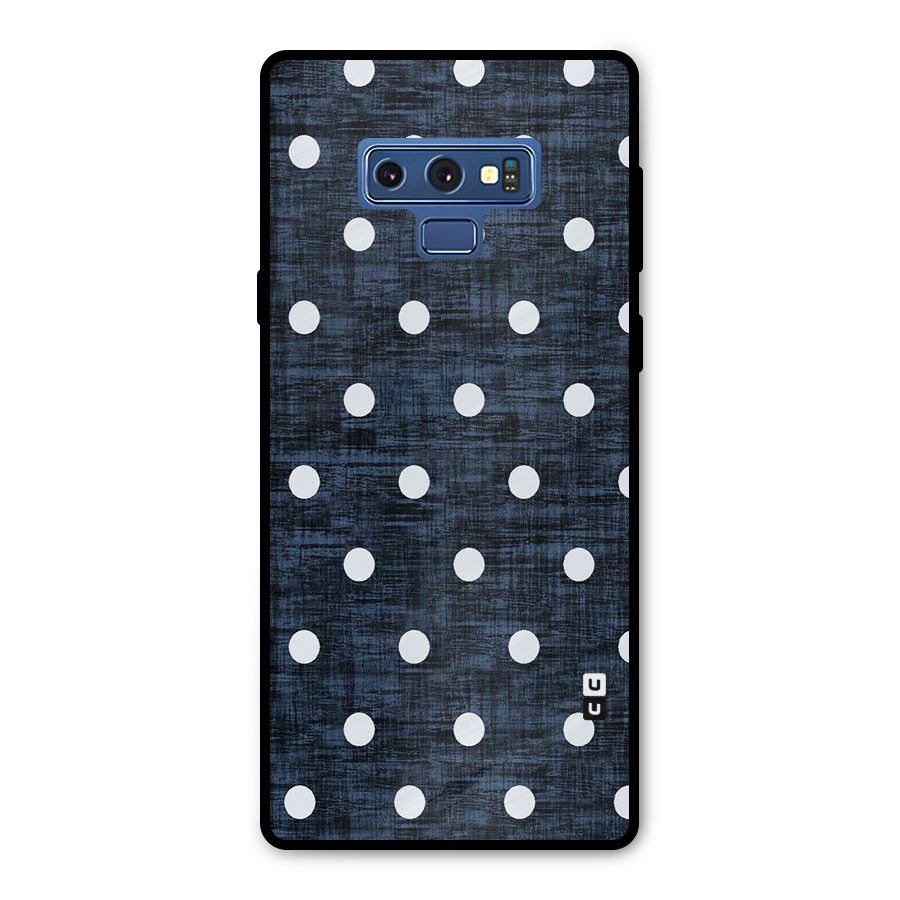 Textured Dots Metal Back Case for Galaxy Note 9