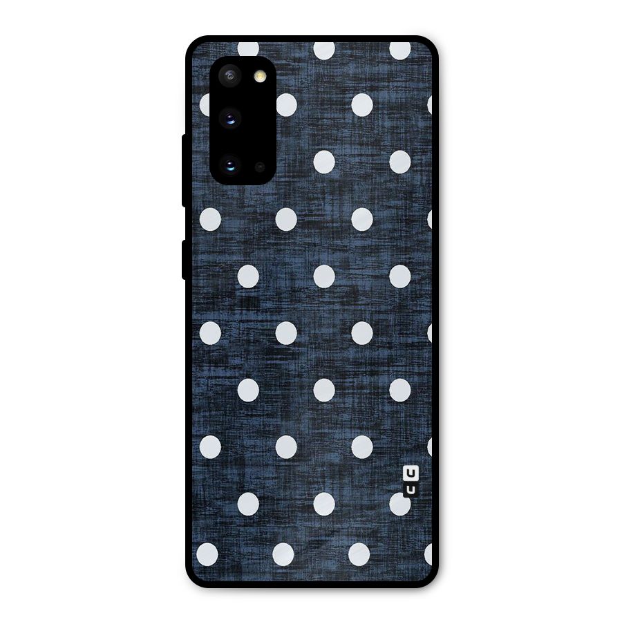 Textured Dots Metal Back Case for Galaxy S20
