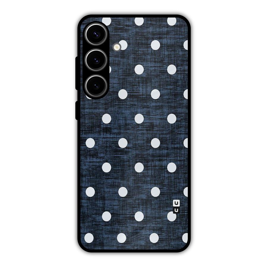 Textured Dots Metal Back Case for Galaxy S24 Plus
