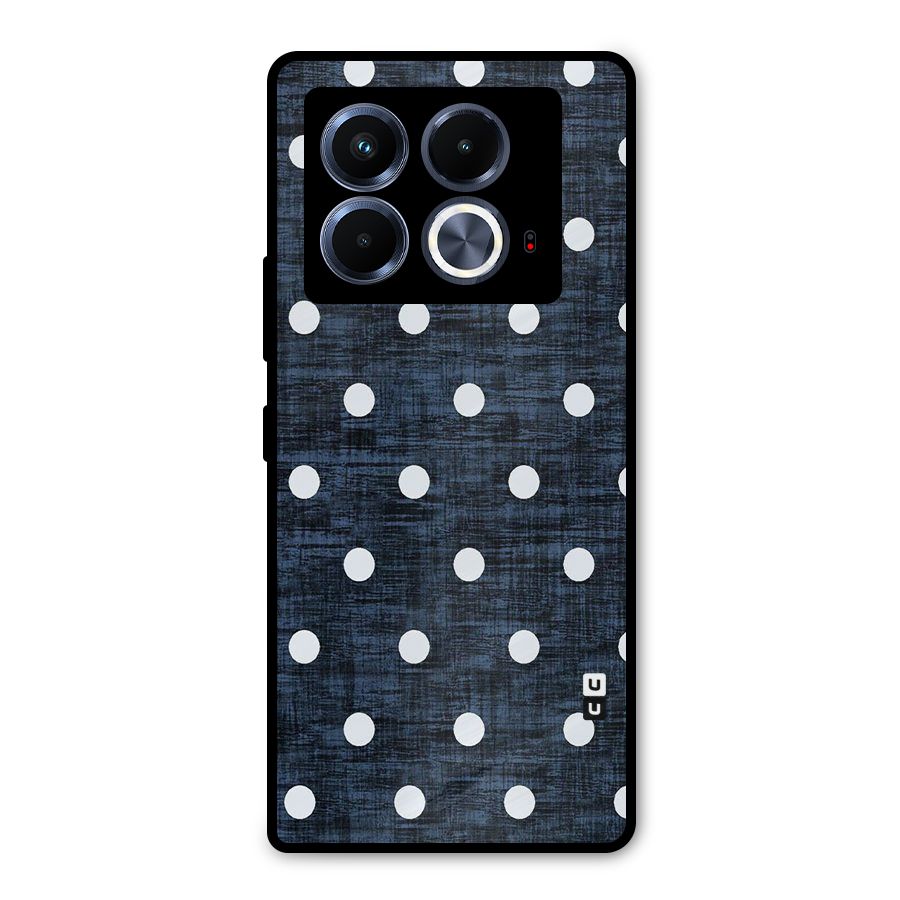 Textured Dots Metal Back Case for Infinix Note 40 5G
