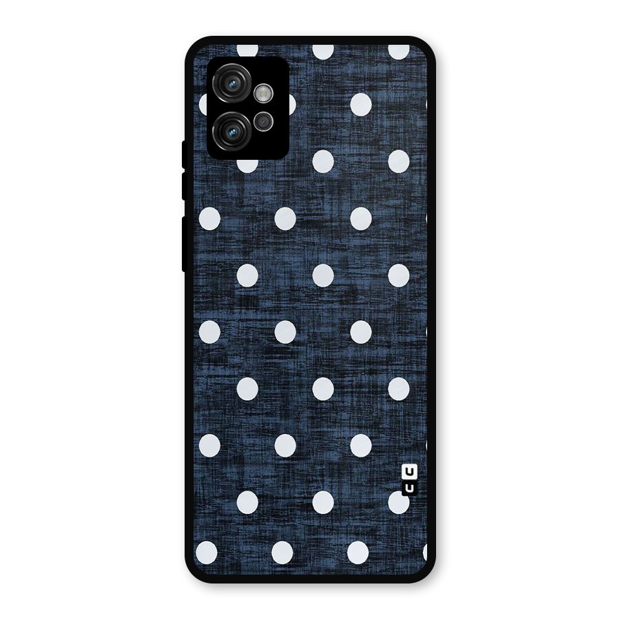 Textured Dots Metal Back Case for Moto G32