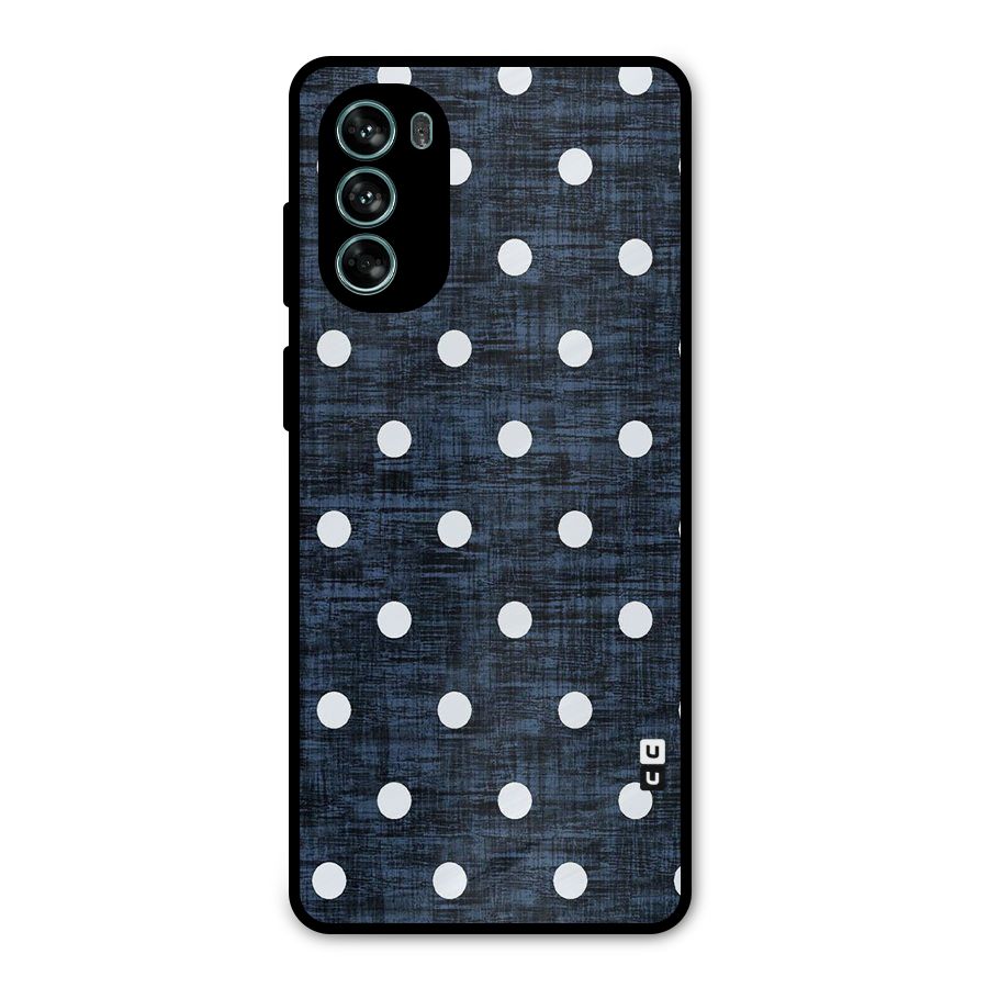Textured Dots Metal Back Case for Moto G62