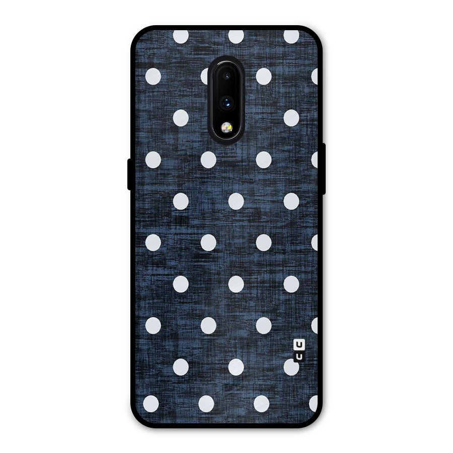 Textured Dots Metal Back Case for OnePlus 7