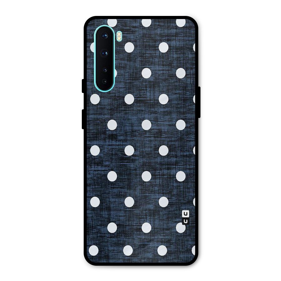 Textured Dots Metal Back Case for OnePlus Nord