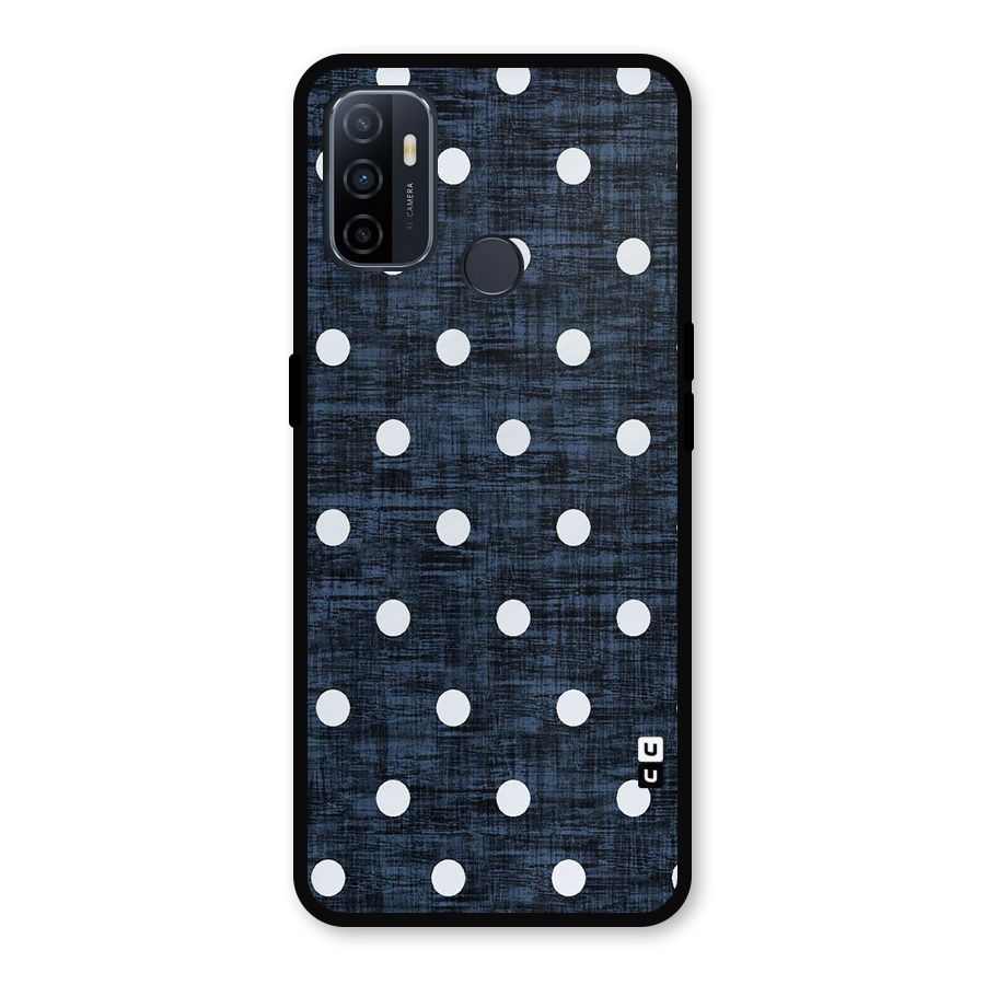 Textured Dots Metal Back Case for Oppo A53