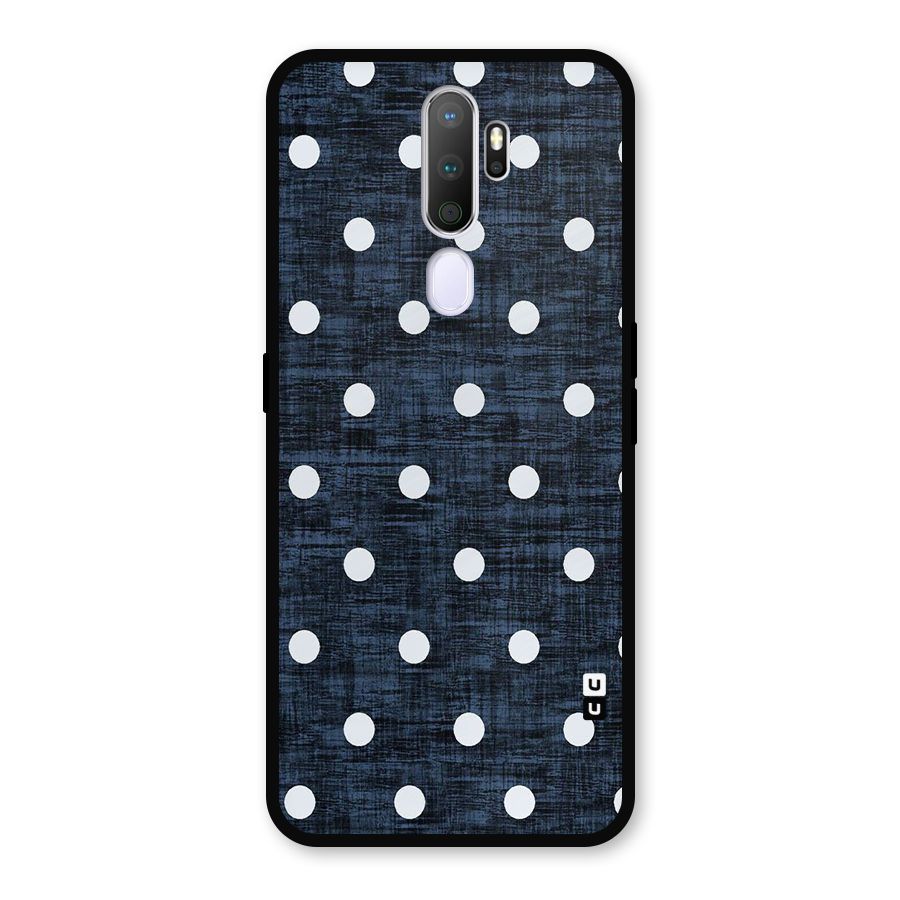 Textured Dots Metal Back Case for Oppo A5 (2020)