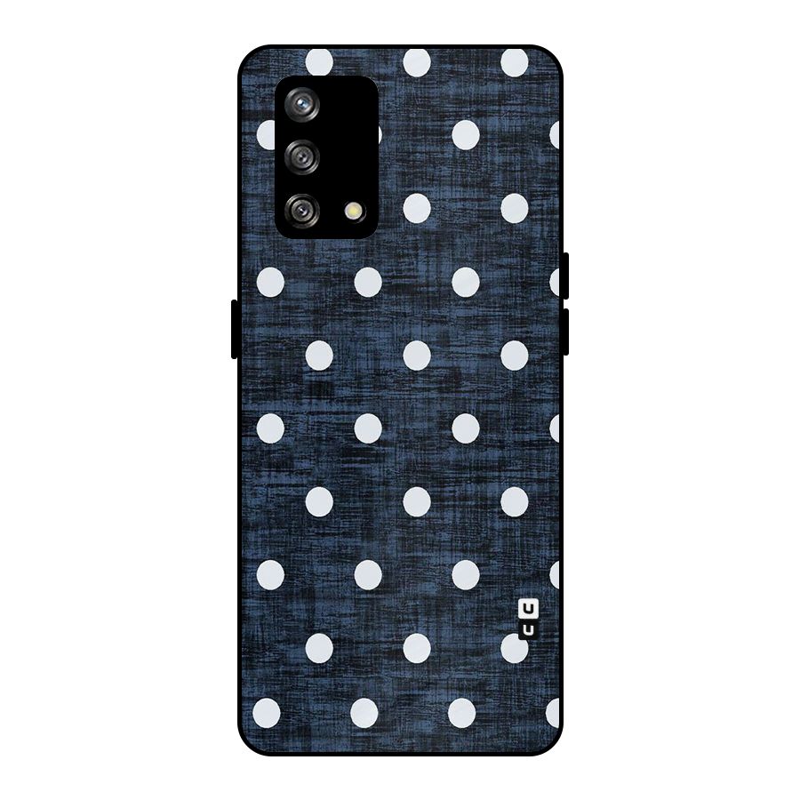 Textured Dots Metal Back Case for Oppo F19