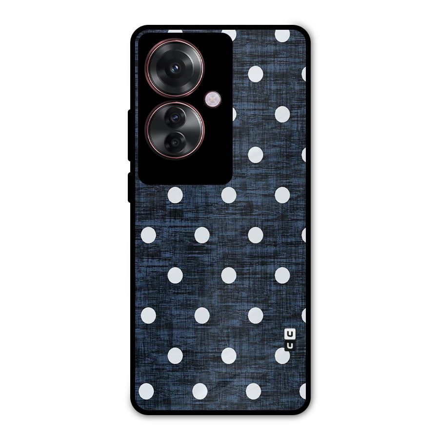 Textured Dots Metal Back Case for Oppo F25 Pro