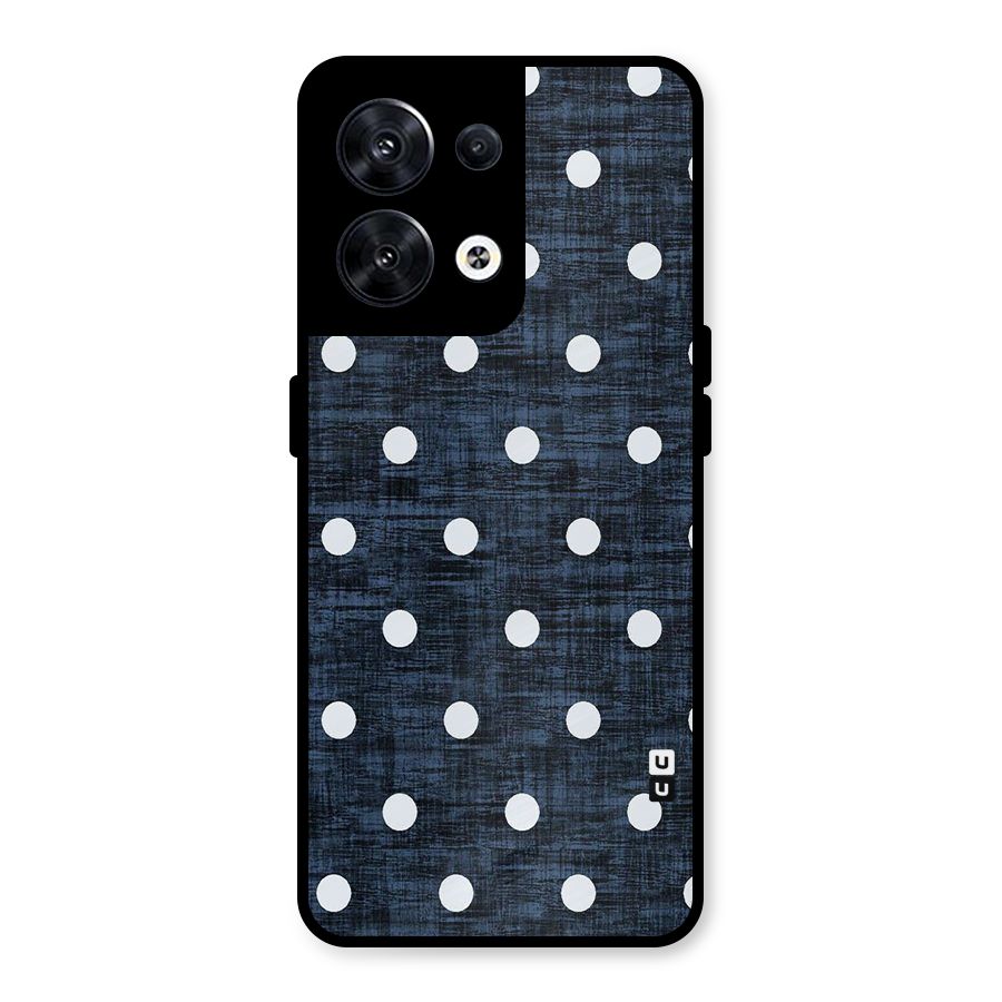 Textured Dots Metal Back Case for Oppo Reno8 5G
