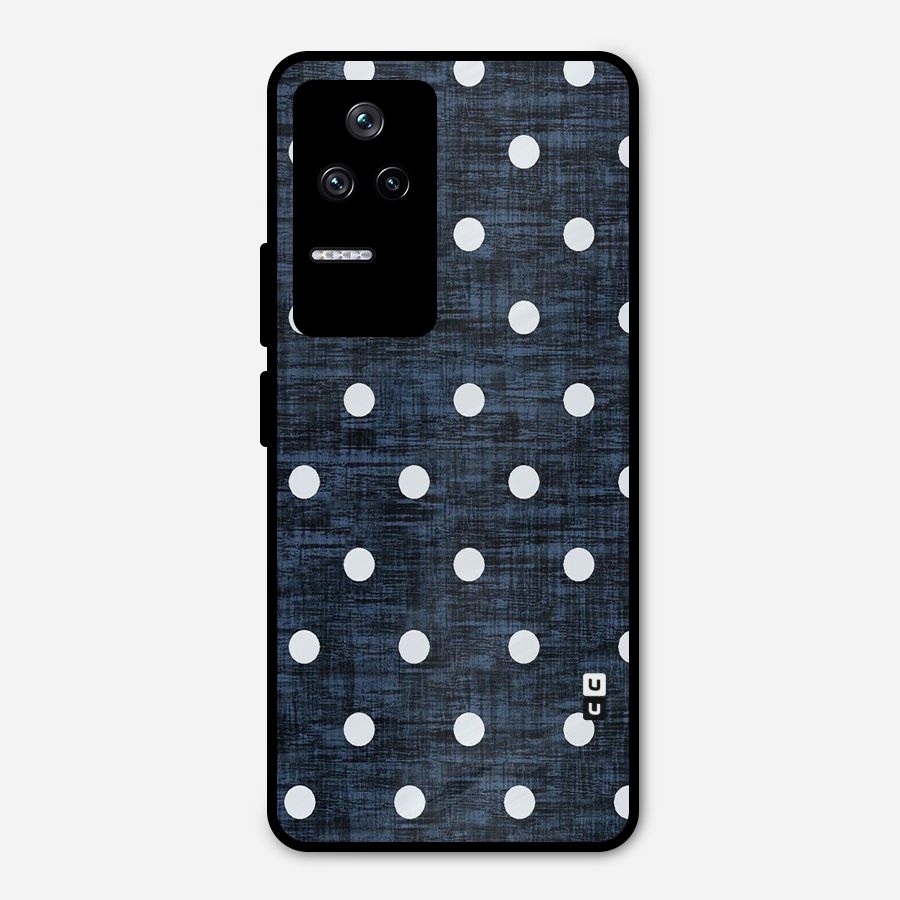 Textured Dots Metal Back Case for Poco F4 5G