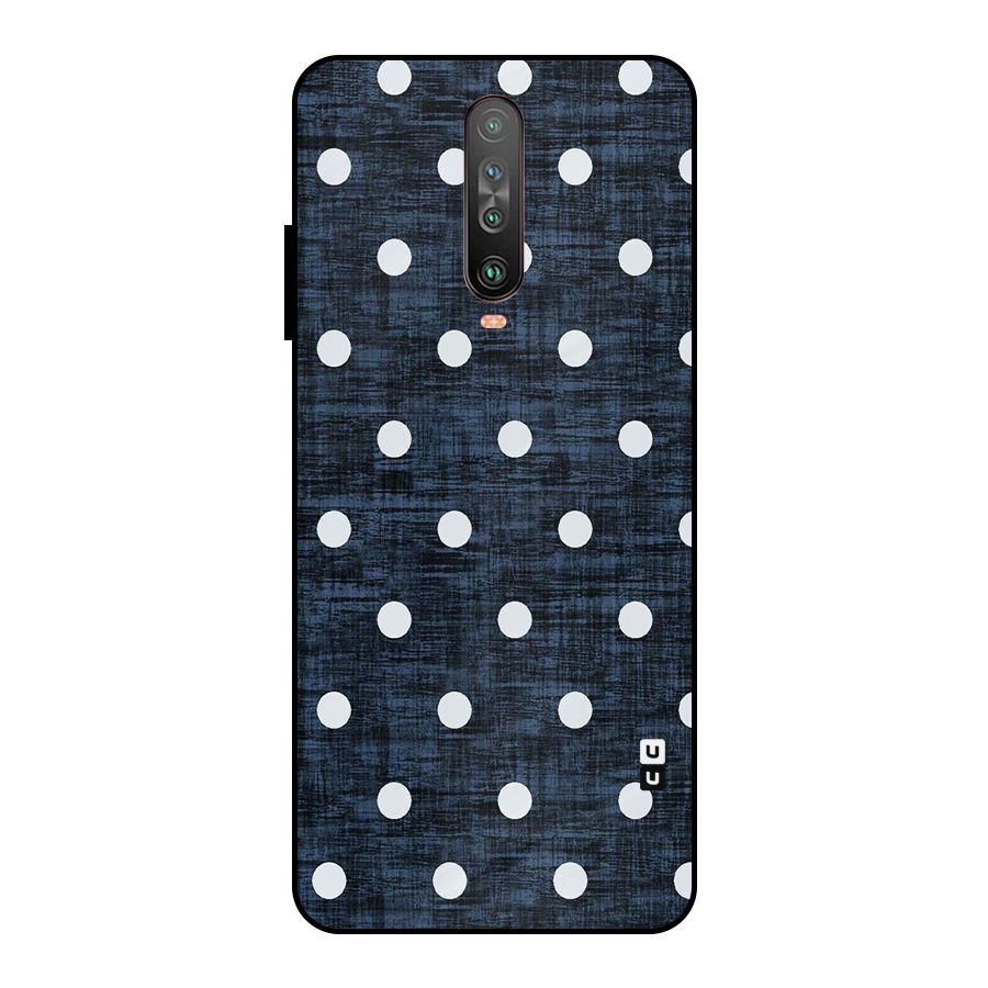 Textured Dots Metal Back Case for Poco X2