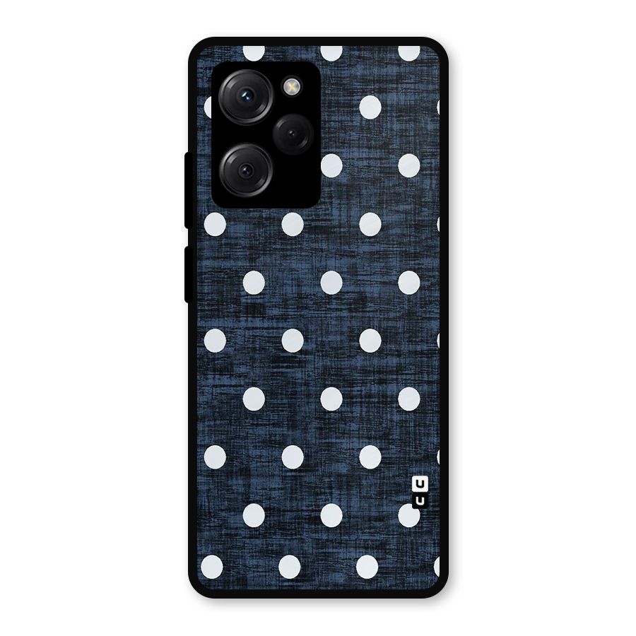 Textured Dots Metal Back Case for Poco X5 Pro